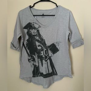 Disney Parks Graphic Tee Captain Jack Sparrow